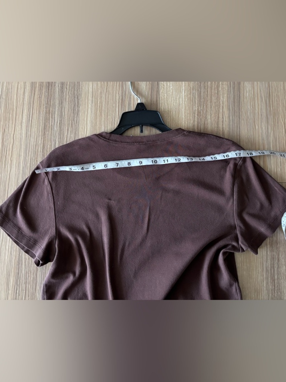 Y2K GAP T-Shirt Brown Gold Logo Cotton Short Sleeve Basic Women L Casual Classic - Picture 9 of 10